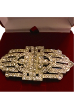 Outstanding 1930s Duette Rhinestone Brooch - New!