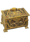 Antique Art Nouveau Bronze and Leather Casket c1890 - New! (layby)