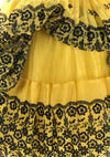 Vintage 1950s Gold Flocked Glitter Party Dress - New!