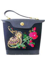 Vintage 1960s Spanish Dancer Jewelled Bucket Handbag