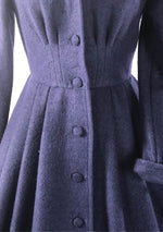 1950s French Blue Princess Coat - New!