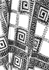1950's Black/White Atomic Print Cotton Halter Dress  - New!