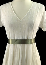 Vintage 1910 Ivory Net Lace and Tulle Day Dress