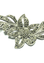 Vintage 1950s Marcasite Flower Bouquet Brooch - New!