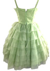 Vintage Late 1950s Early 1960s Pistachio Green Party Dress - New!