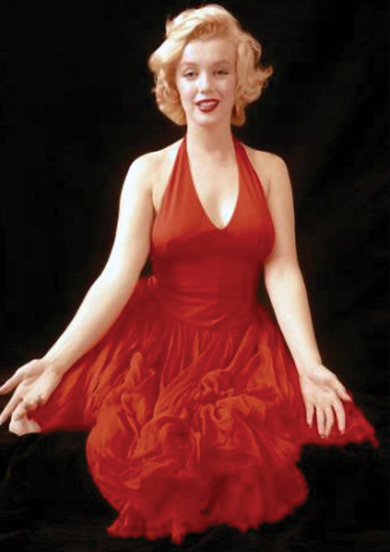 Recreation of Marilyn Monroe's 1950s Red Cocktail Dress - New!