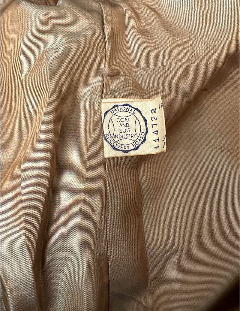 Vintage 1940s Cream Wool Three Piece Suit- NEW!