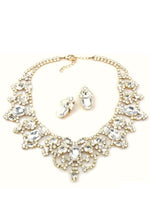 Sophisticated Clear Crystal Necklace & Earrings Set - New!