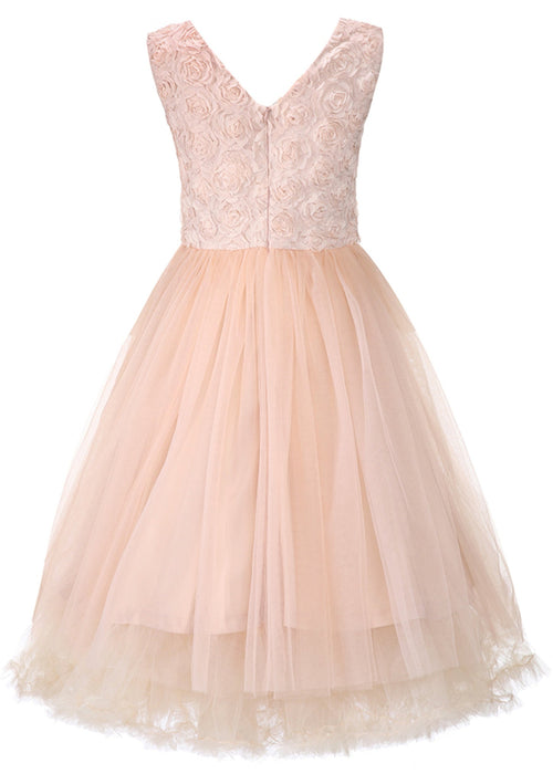 Charming Recreation of 1950s Peachy Pink Party Dress -New!