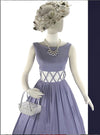 Sweet Late 1950s Aldens Label Lavender Cotton Dress- New!