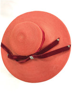 Stylish Vintage 1950s Red Platter Hat - New!
