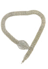 Czech Rhinestone Snake Necklace - New!